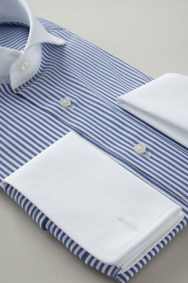 ワイシャツ 8006CL-C06B-BLUE-カフス