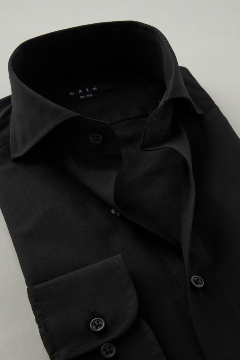 ワイシャツ 8070-C06A-BLACK-衿2