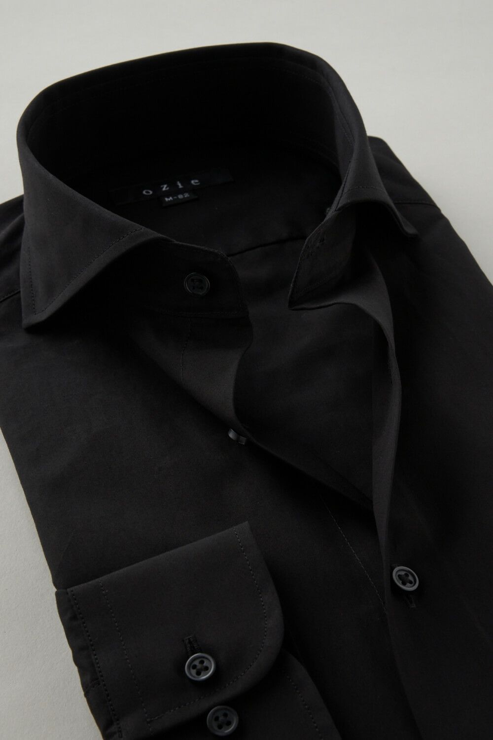 ワイシャツ 8070-C06A-BLACK-衿2