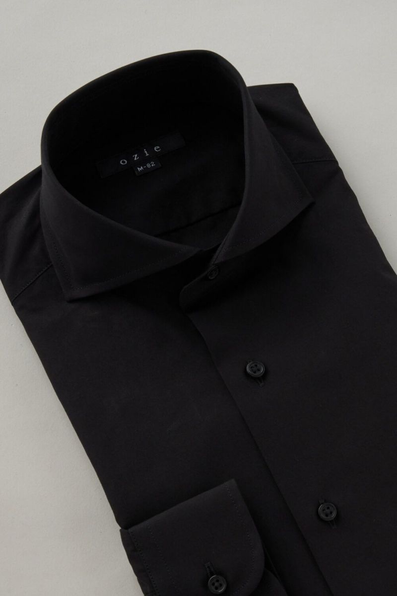 ワイシャツ 8070-C06A-BLACK-衿3