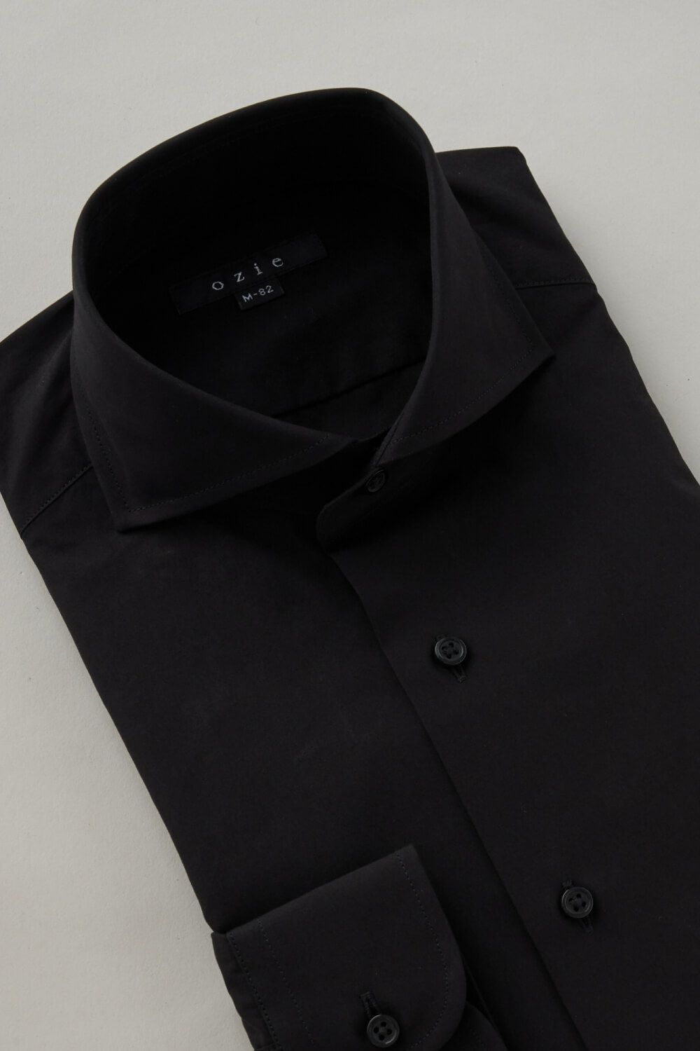 ワイシャツ 8070-C06A-BLACK-衿3