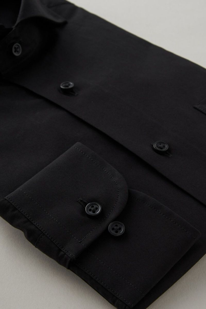 ワイシャツ 8070-C06A-BLACK-カフス