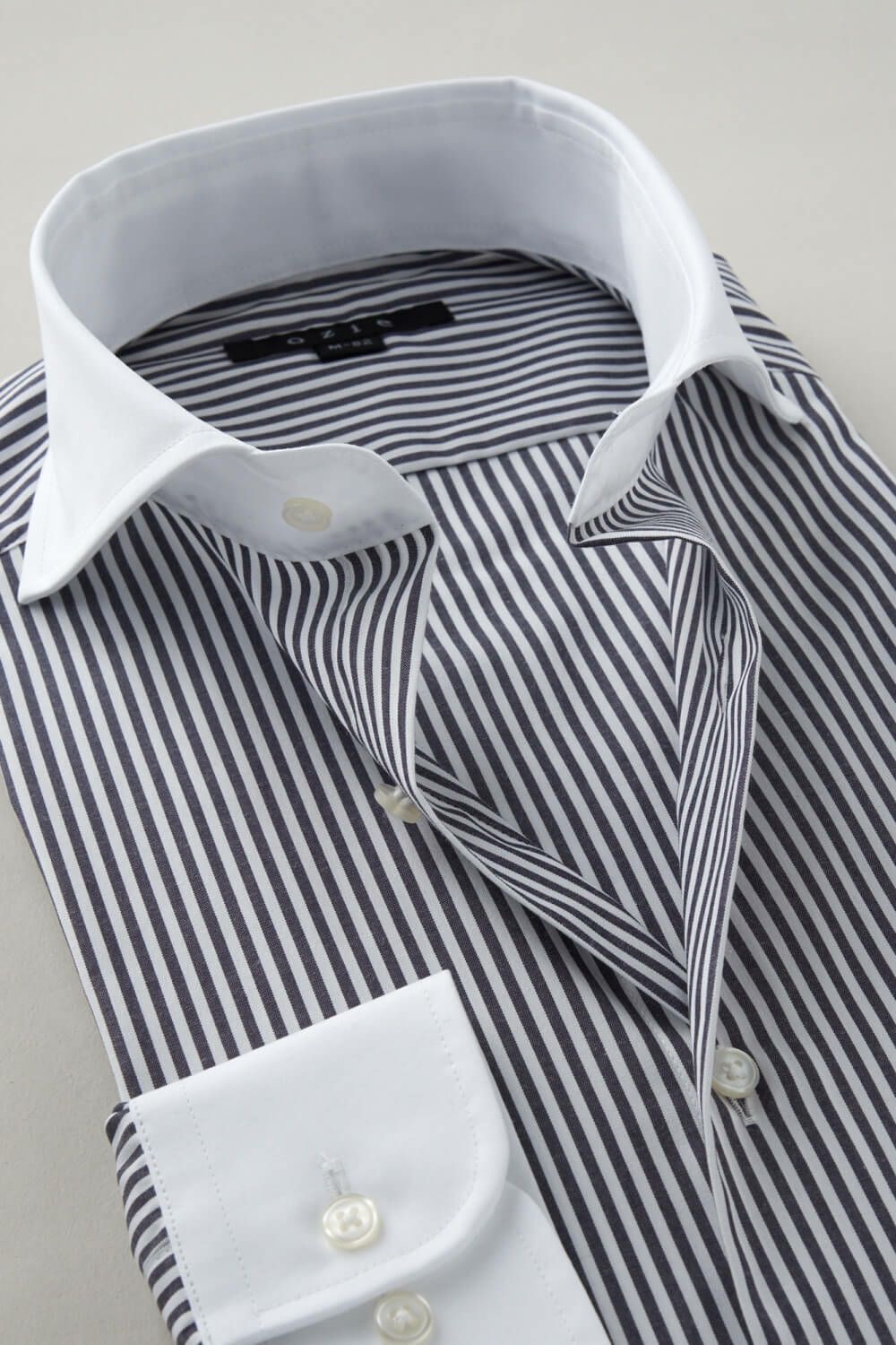 ワイシャツ 8070CL-C06B-BLACK-衿2