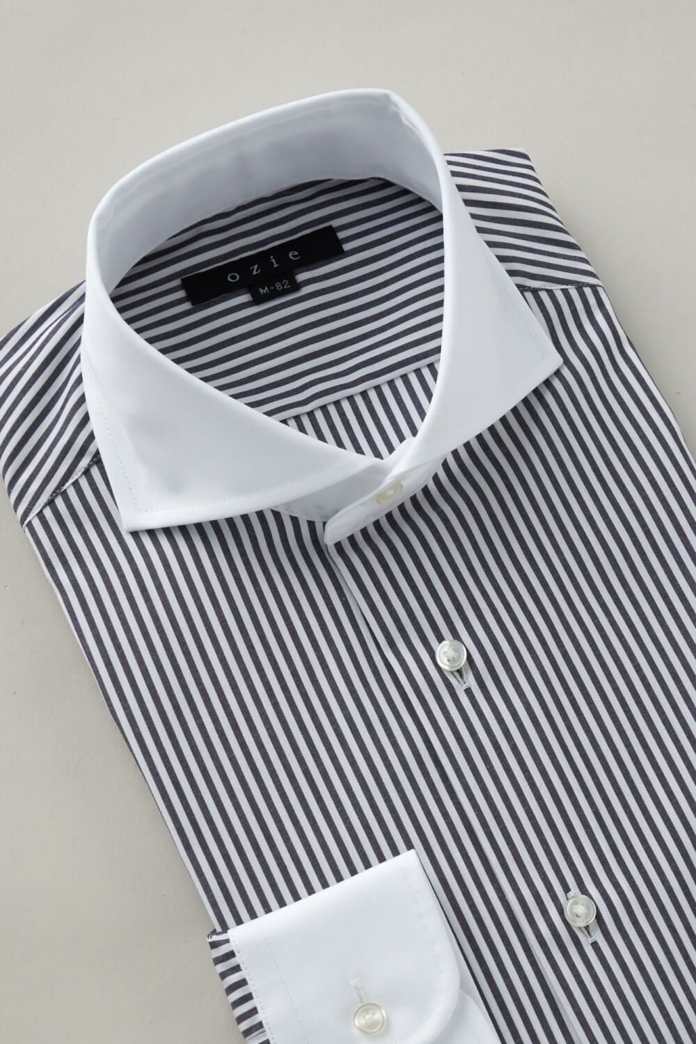 ワイシャツ 8070CL-C06B-BLACK-衿3