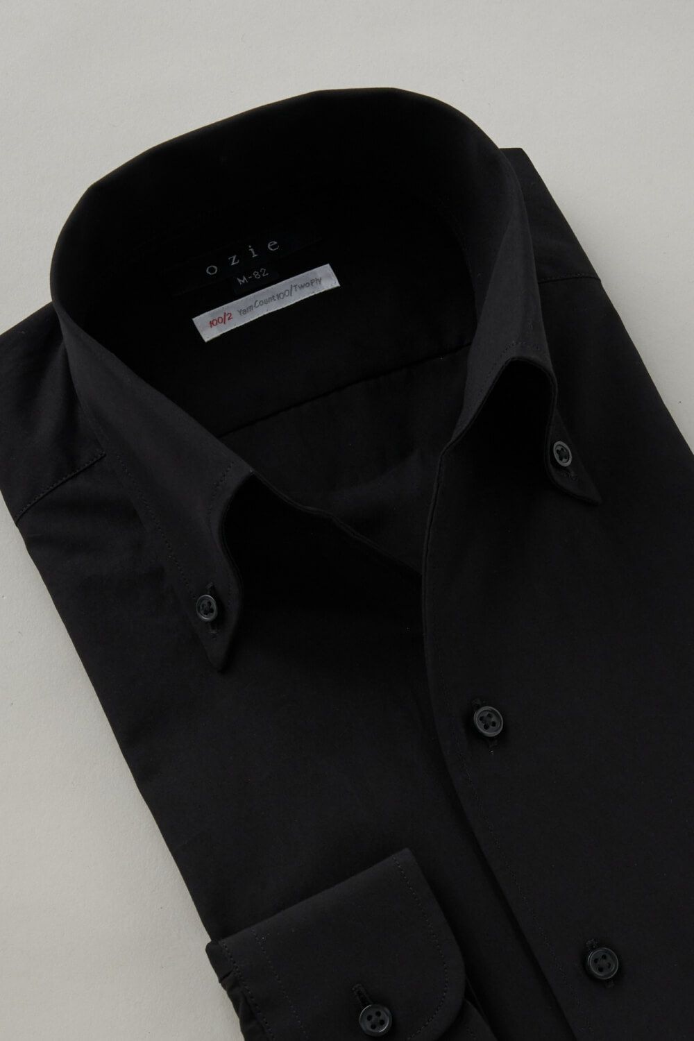 ワイシャツ 8044-C06A-BLACK-衿2