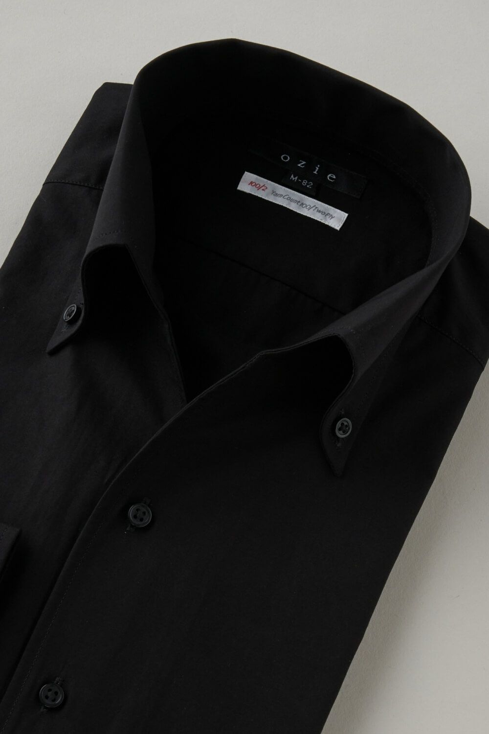 ワイシャツ 8044-C06A-BLACK-衿3