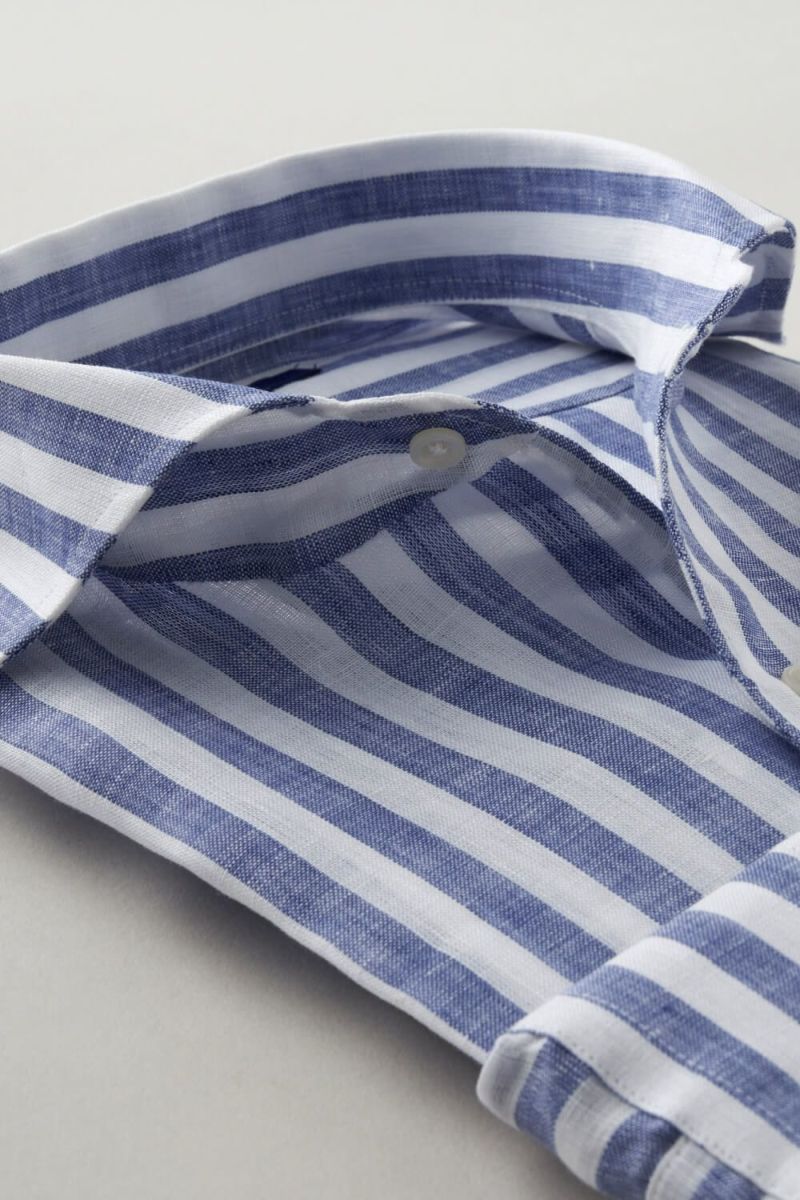 ワイシャツ 8045A-C06A-NAVY-衿2