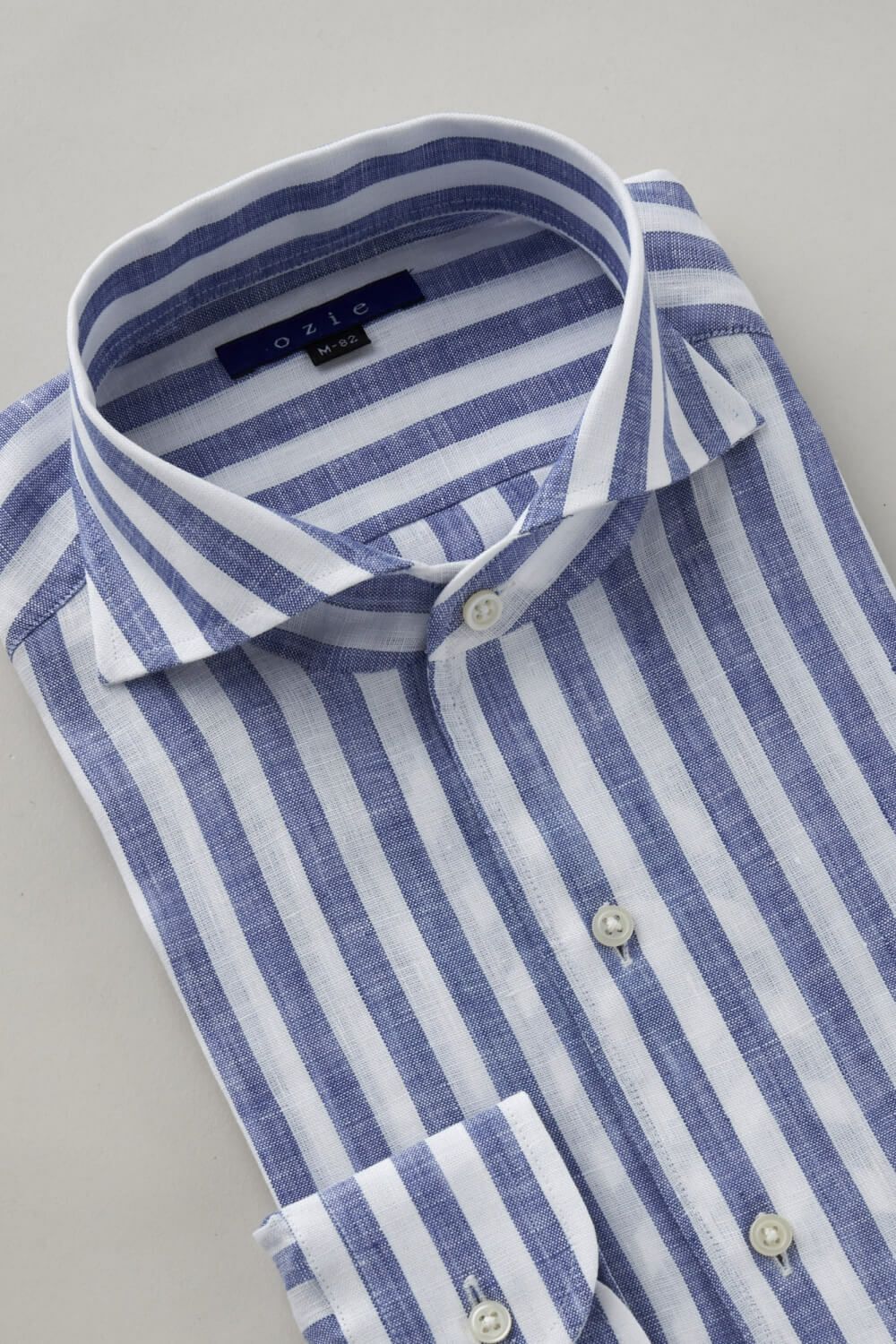 ワイシャツ 8045A-C06A-NAVY-衿3