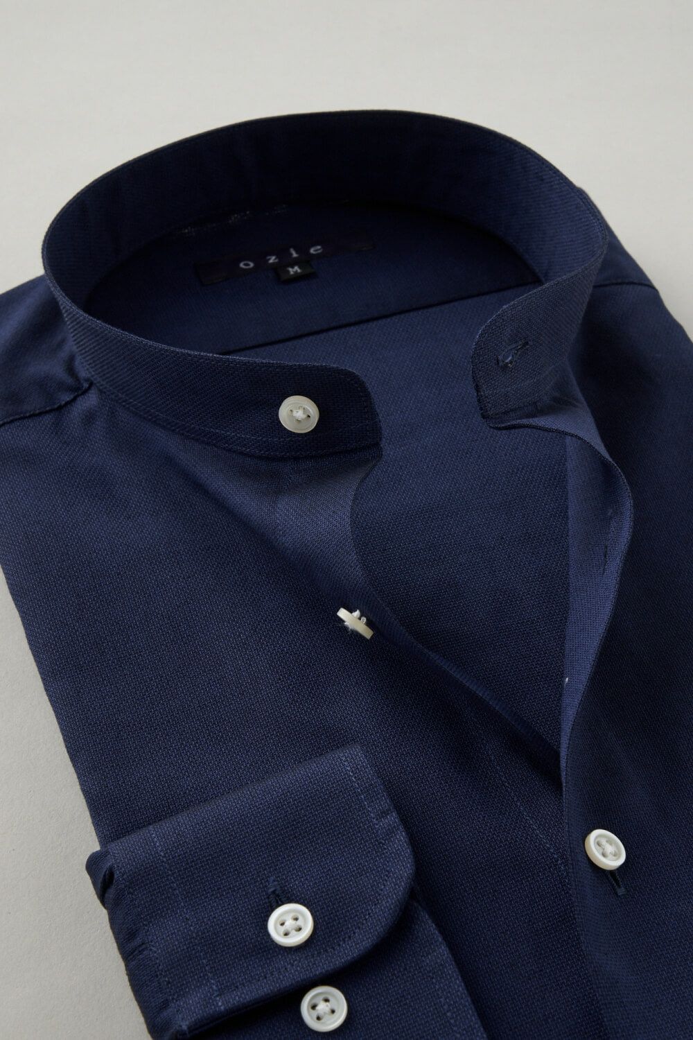 ワイシャツ 8063-C06B-NAVY-衿2