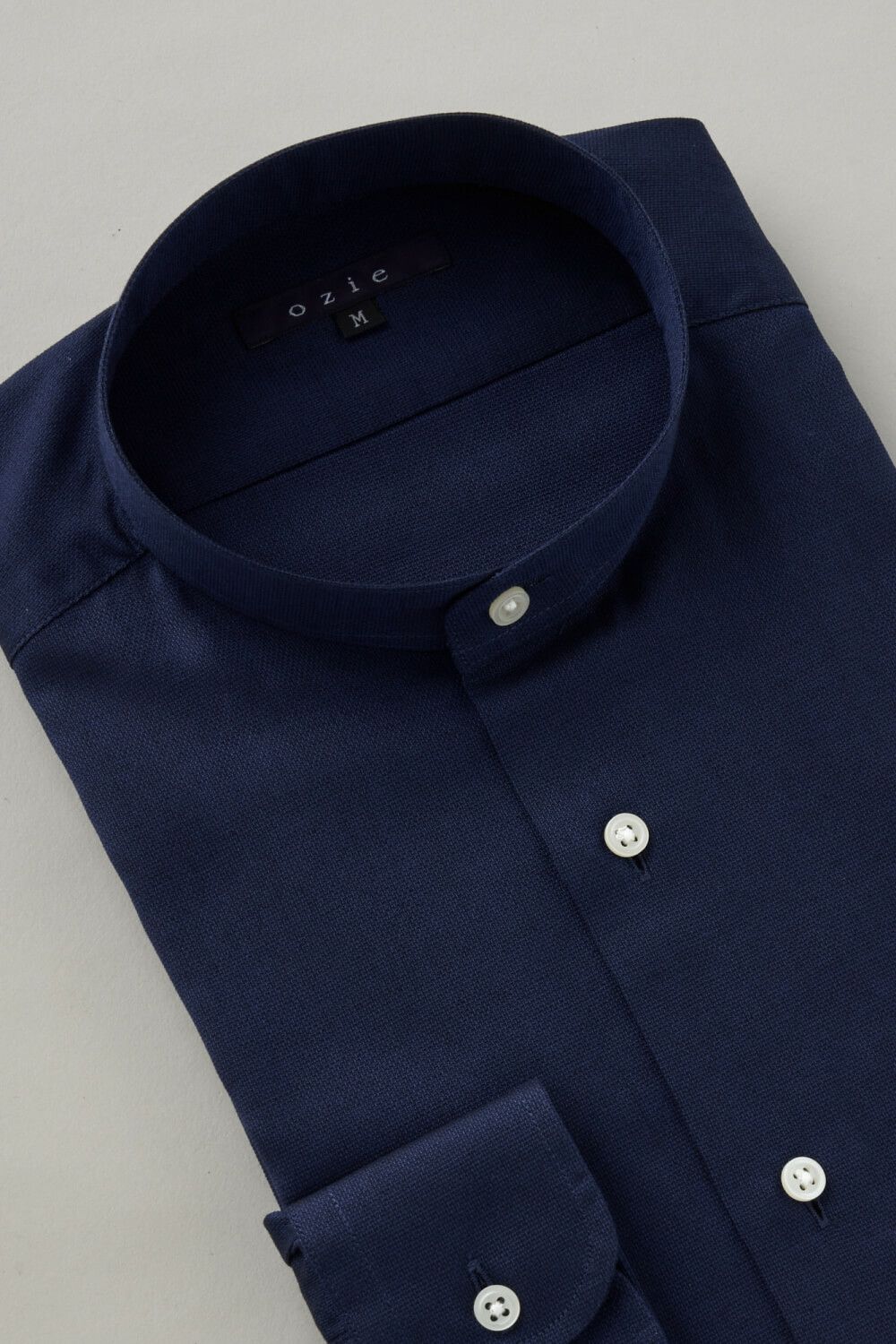 ワイシャツ 8063-C06B-NAVY-衿3