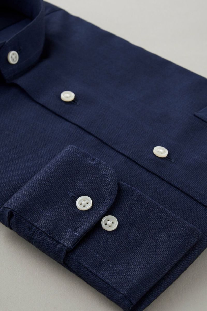 ワイシャツ 8063-C06B-NAVY-カフス