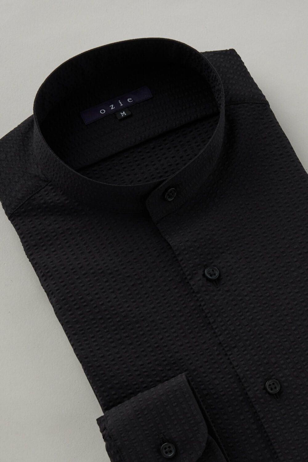 ワイシャツ 8063-C06C-BLACK-衿3