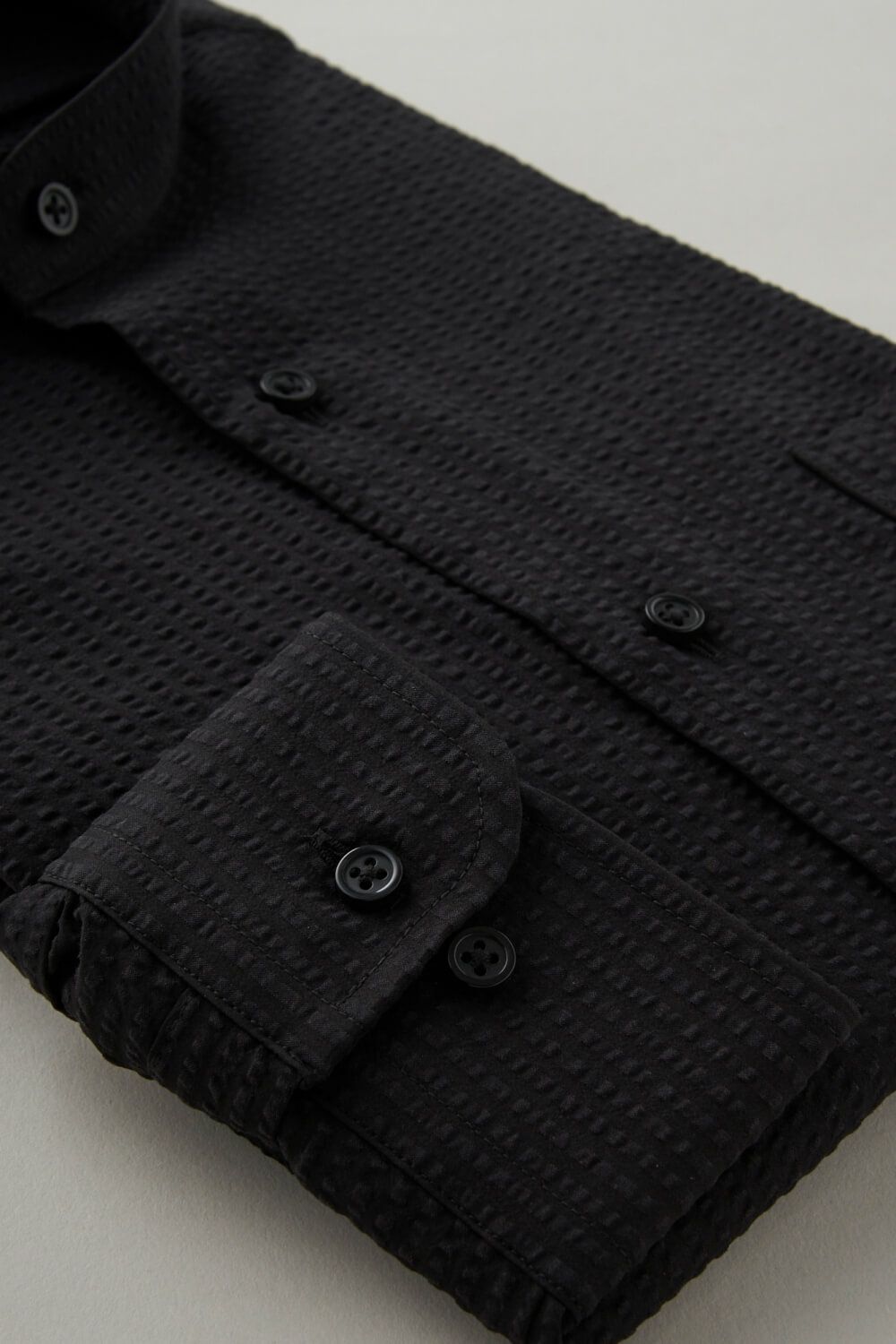 ワイシャツ 8063-C06C-BLACK-カフス