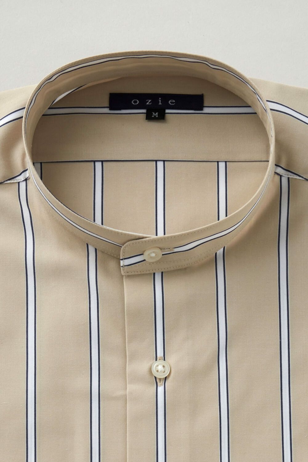 ワイシャツ 8063-C06D-BEIGE-衿1