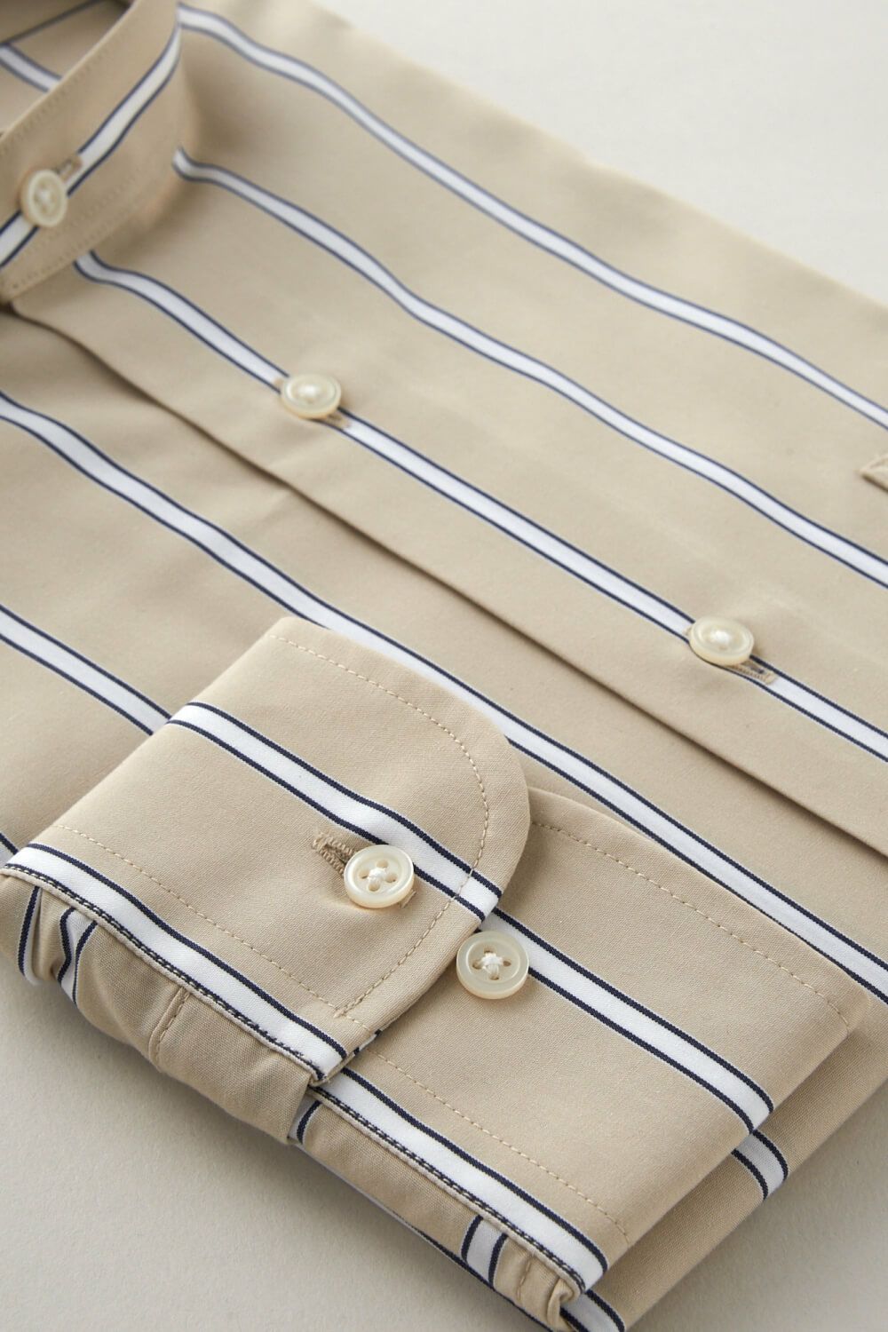 ワイシャツ 8063-C06D-BEIGE-カフス