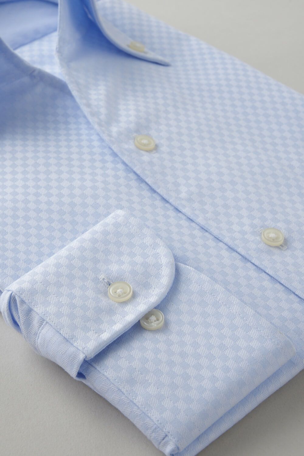 ワイシャツ 8044-C07A-SAX-カフス