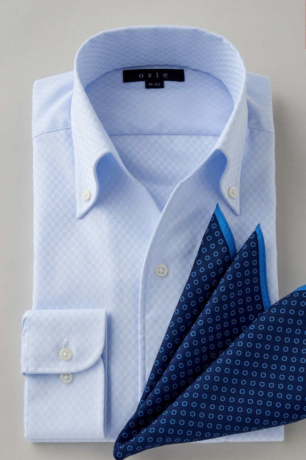ワイシャツ 8044-C07A-SAX-コーディネートイメージ
