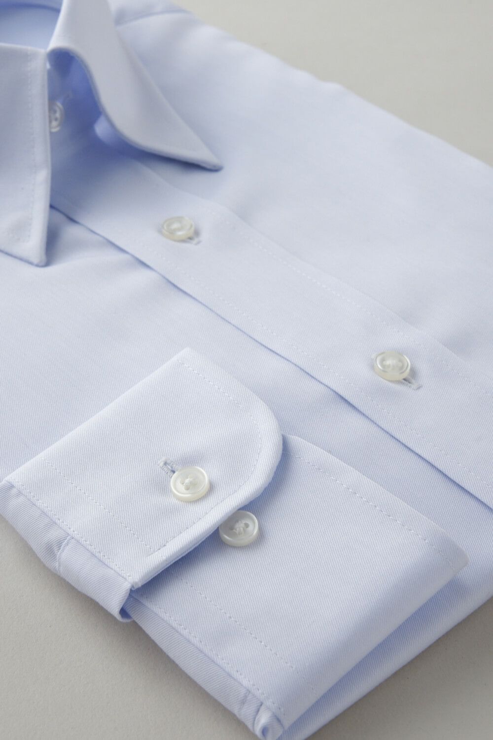 ワイシャツ 8076P-C07A-SAX-カフス