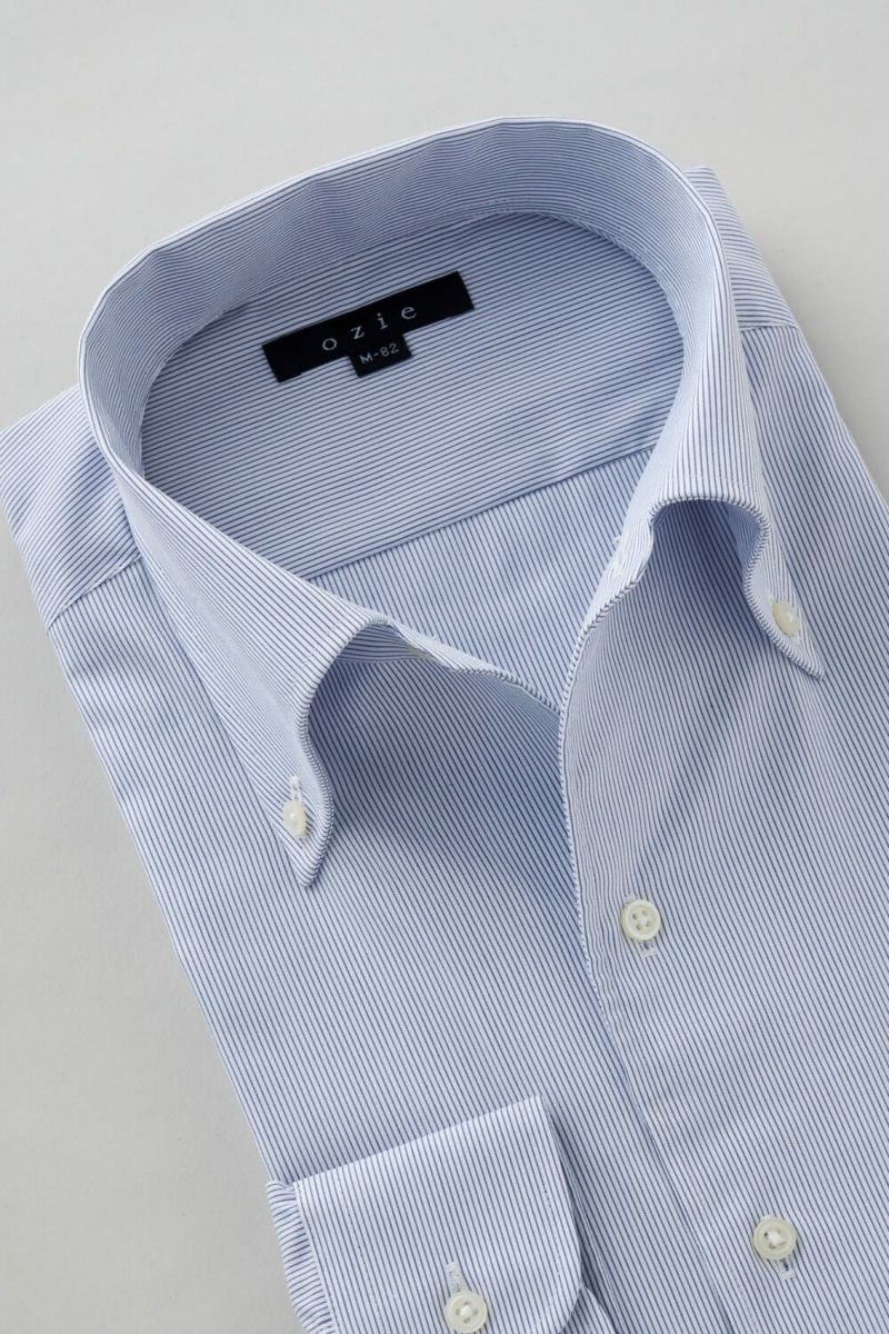 ワイシャツ 8051-C08A-NAVY-衿1