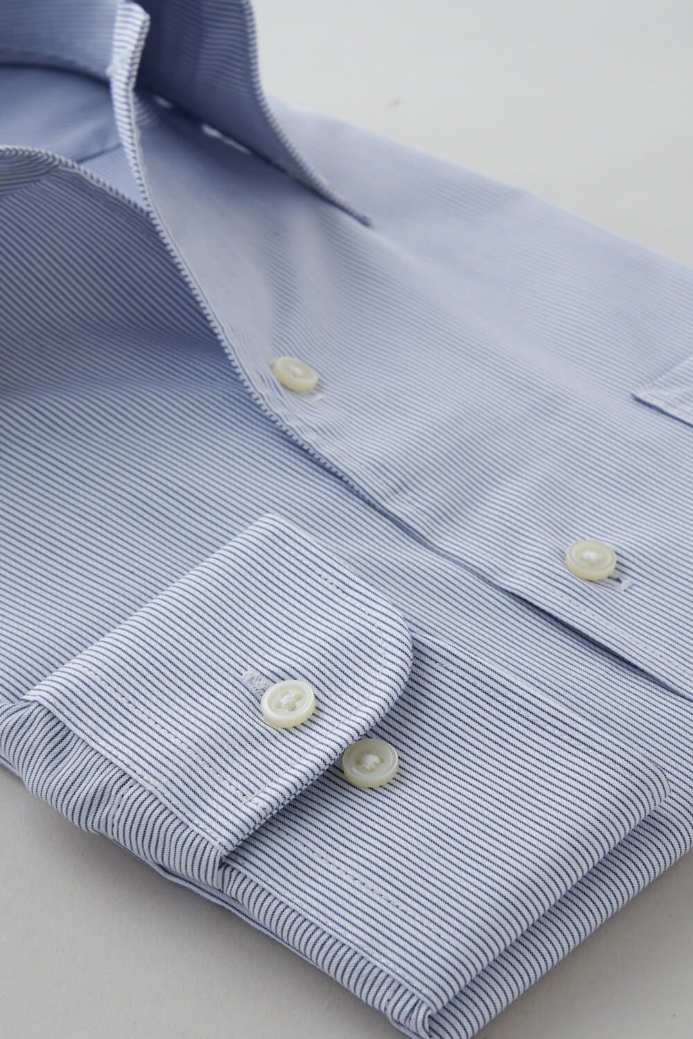 ワイシャツ 8051-C08A-NAVY-カフス