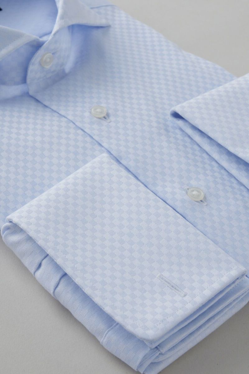 ワイシャツ 8006-C10A-SAX-カフス