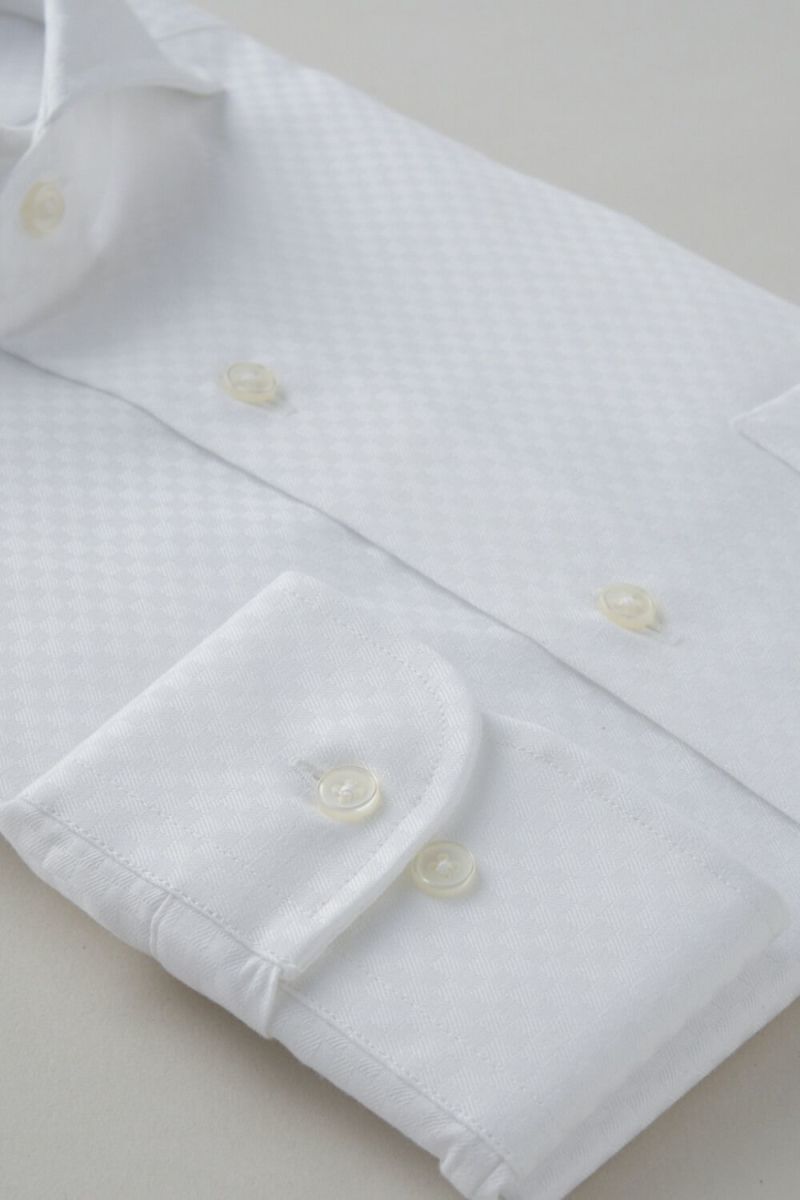 ワイシャツ 8070-C09A-WHITE-カフス
