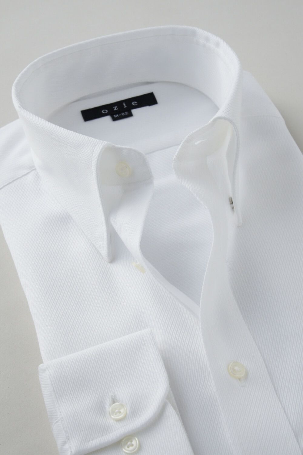 ワイシャツ 8076-C10A-WHITE-衿2