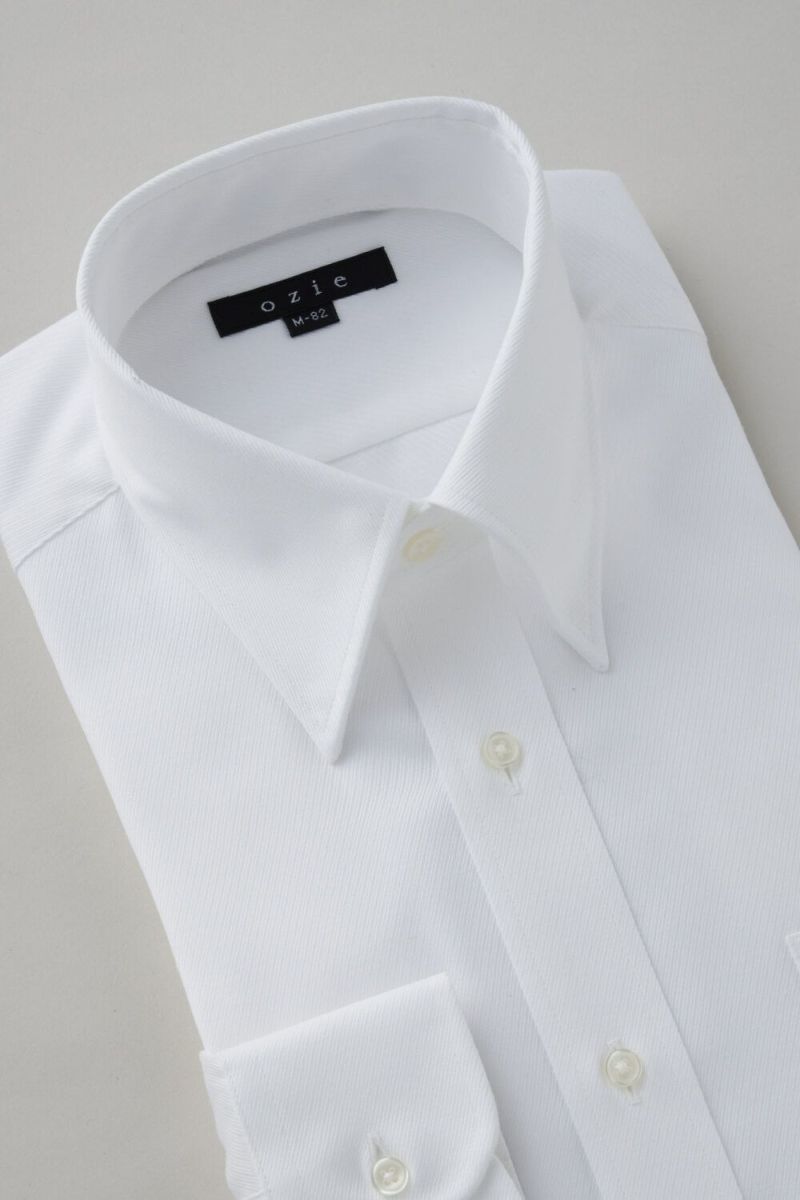 ワイシャツ 8076-C10A-WHITE-衿3