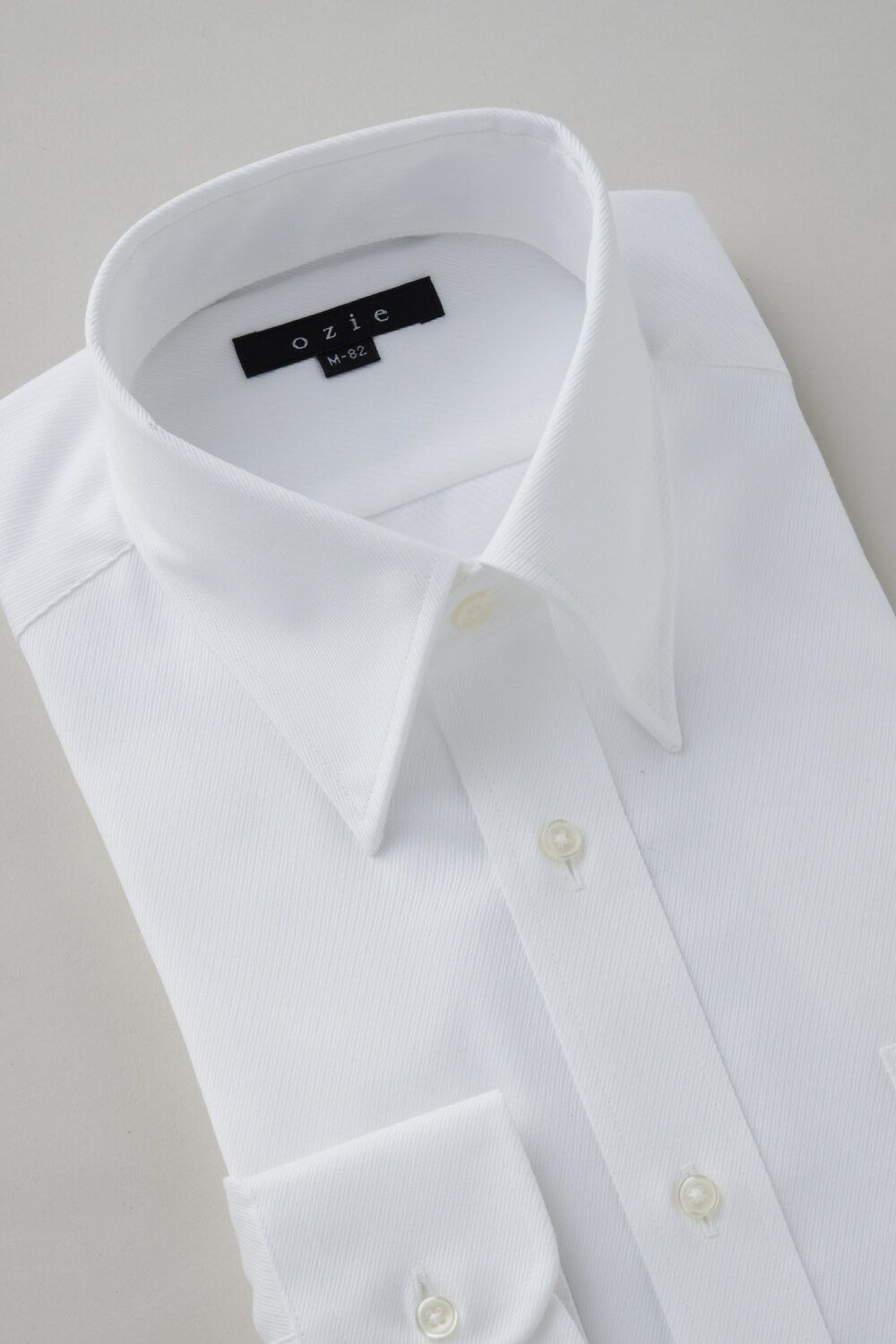 ワイシャツ 8076-C10A-WHITE-衿3