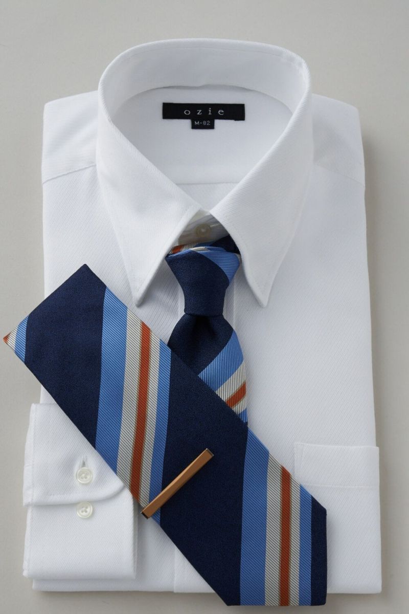 ワイシャツ 8076-C10A-WHITE-コーディネートイメージ