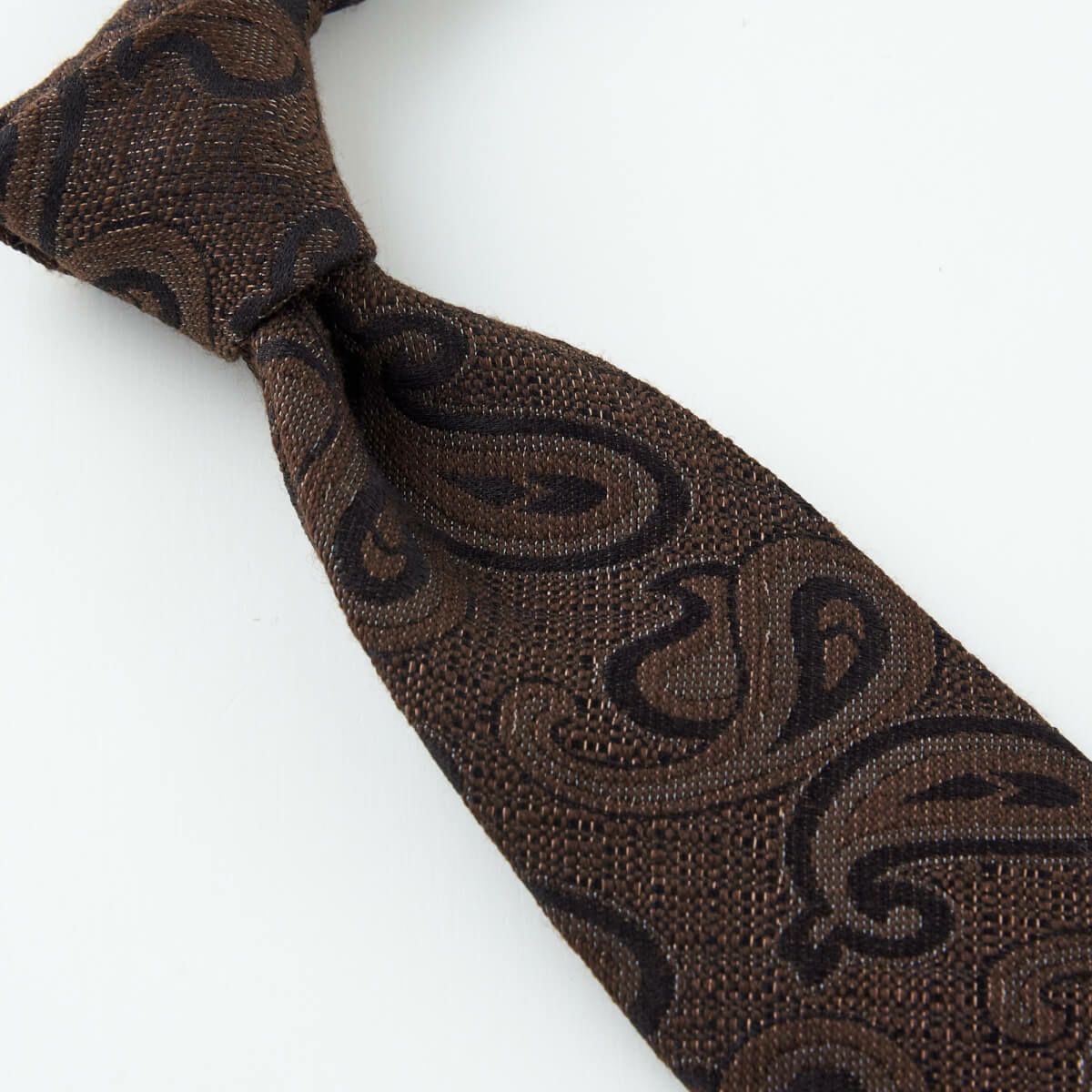 ネクタイ NW-215-BROWN-結び