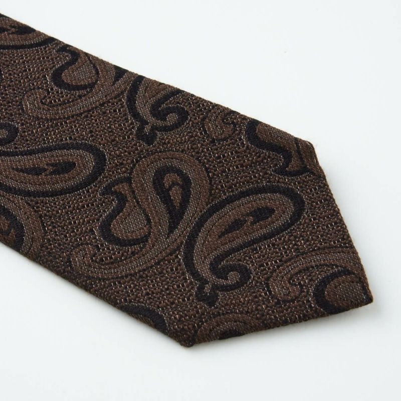 ネクタイ NW-215-BROWN-剣先