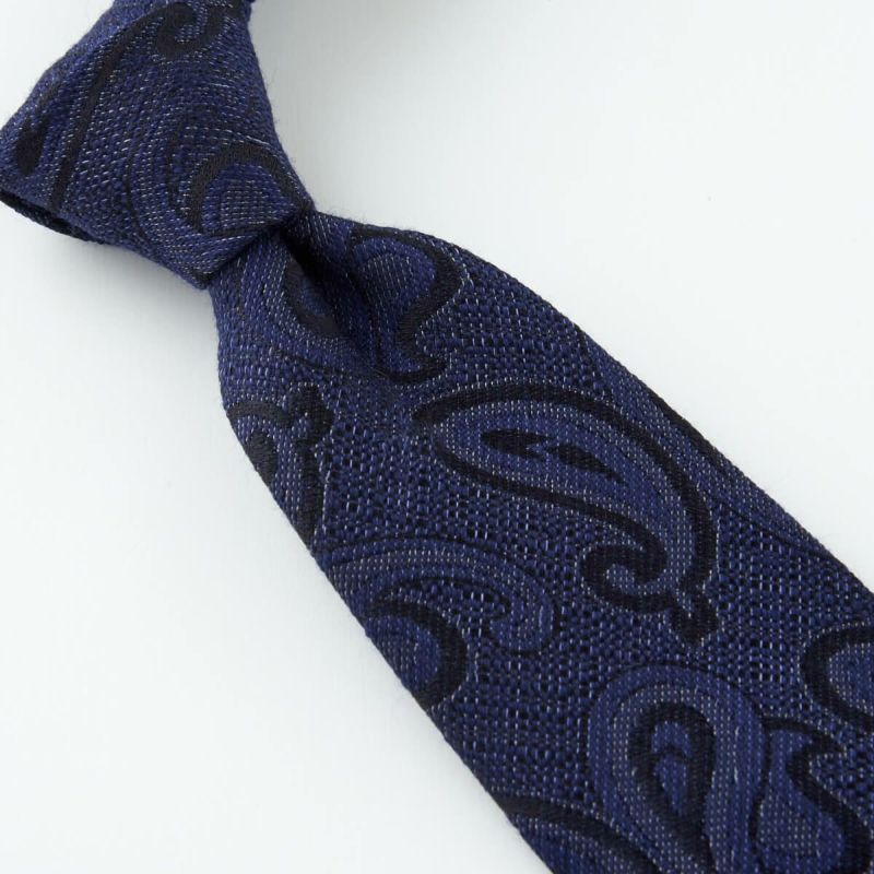 ネクタイ NW-216-NAVYBLUE-結び