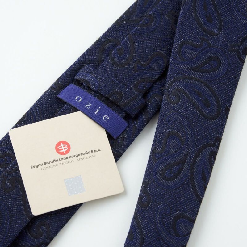 ネクタイ NW-216-NAVYBLUE-裏