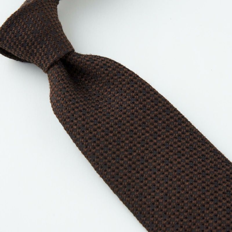 ネクタイ NW-220-BROWN-結び