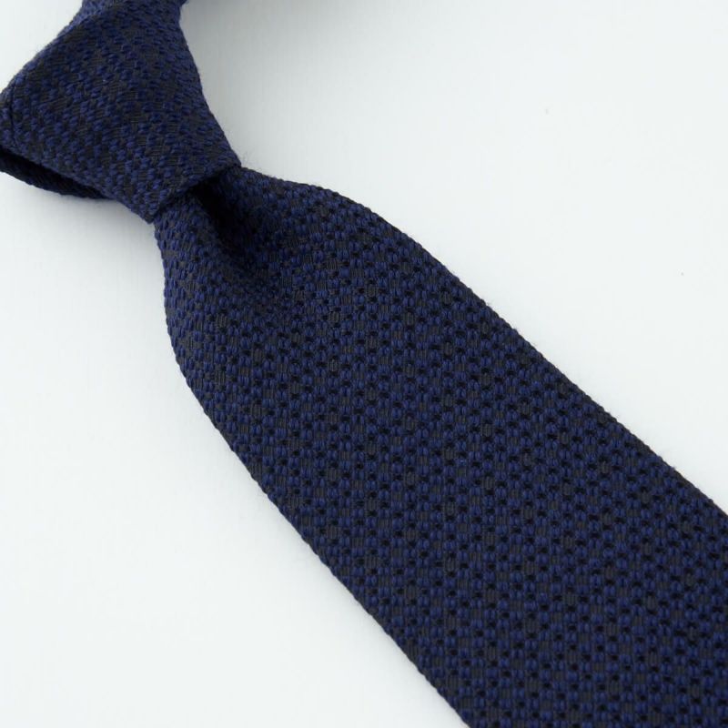 ネクタイ NW-221-NAVYBLUE-結び