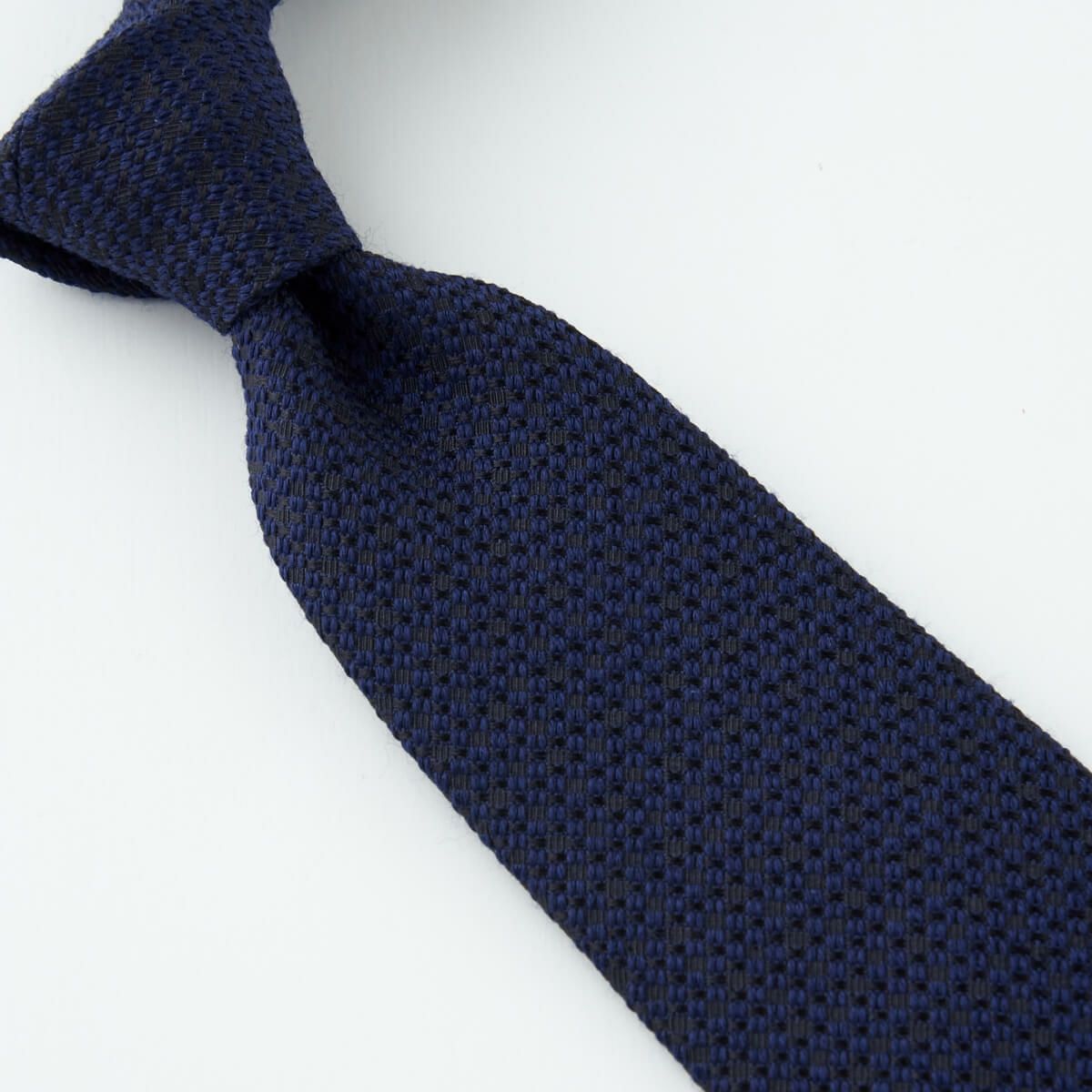 ネクタイ NW-221-NAVYBLUE-結び