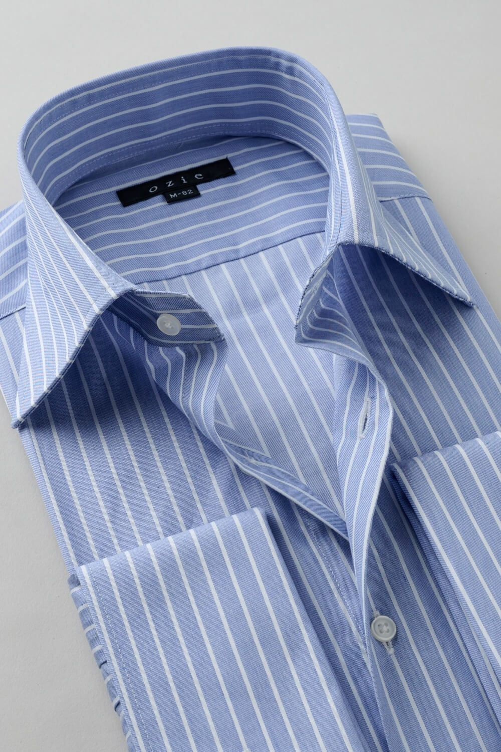 ワイシャツ 8004-C11A-BLUE-衿2