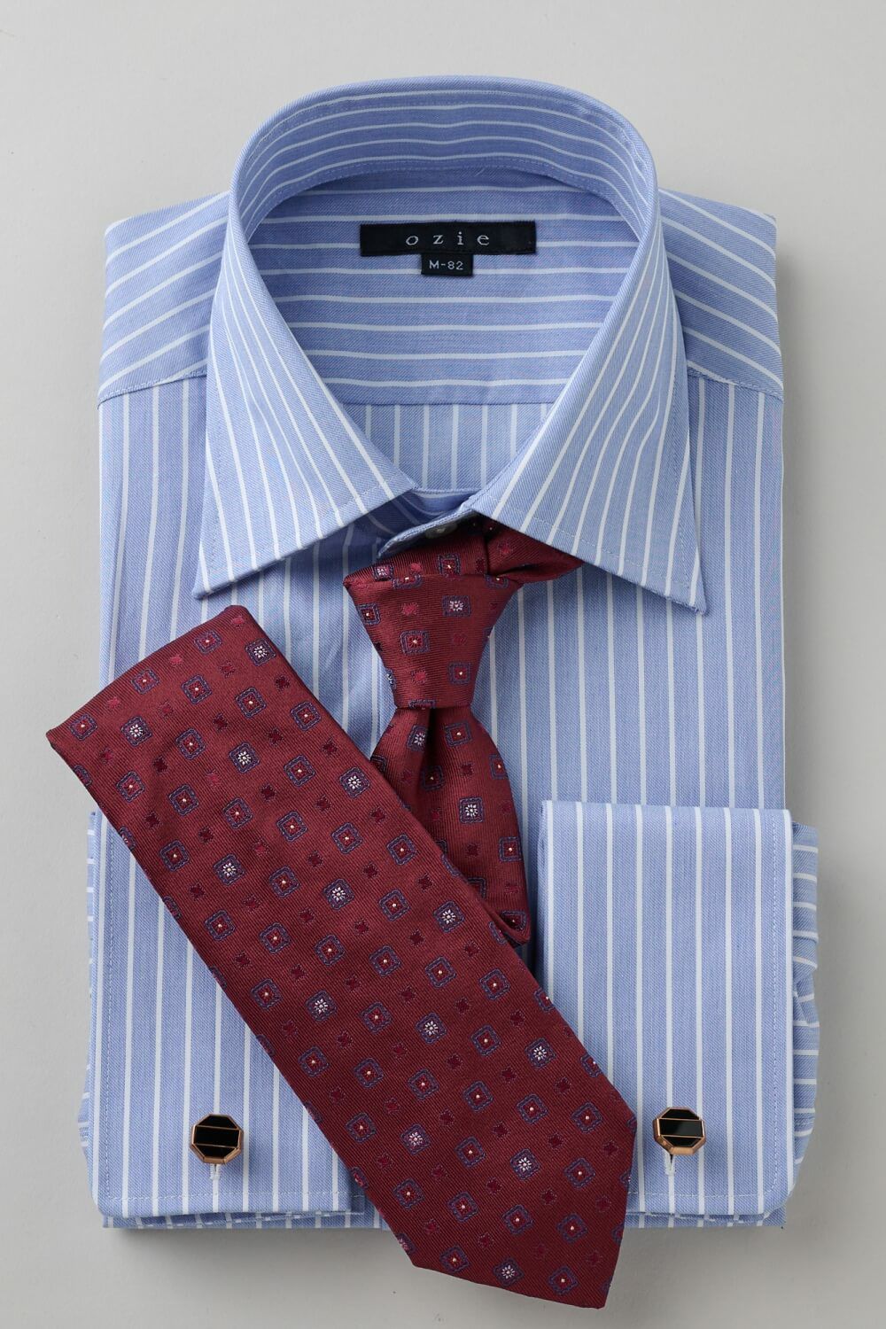 ワイシャツ 8004-C11A-BLUE-コーディネートイメージ