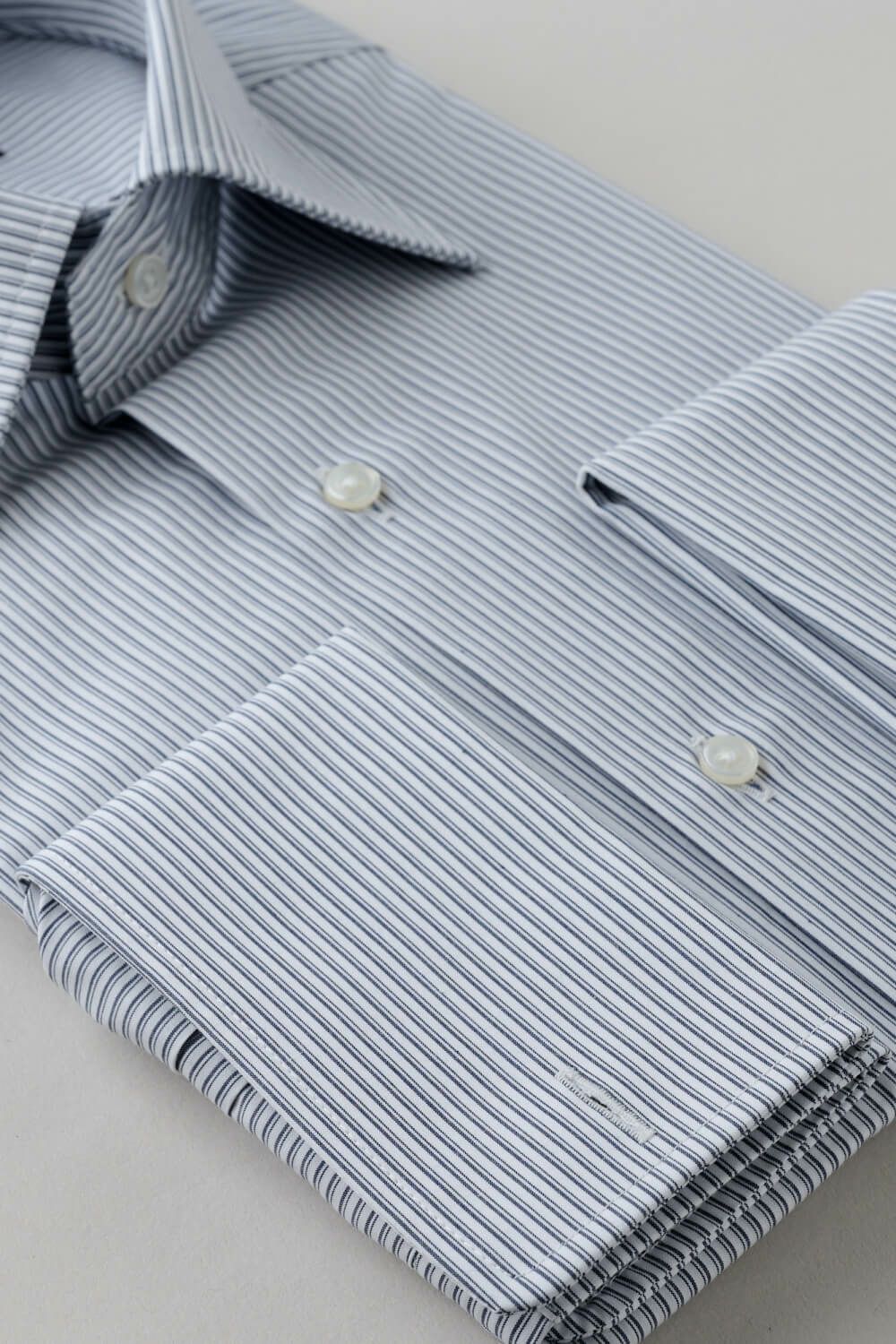 ワイシャツ 8004P-C11A-NAVY-カフス