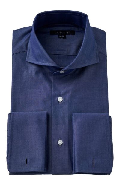 ワイシャツ 8006-C11A-NAVY