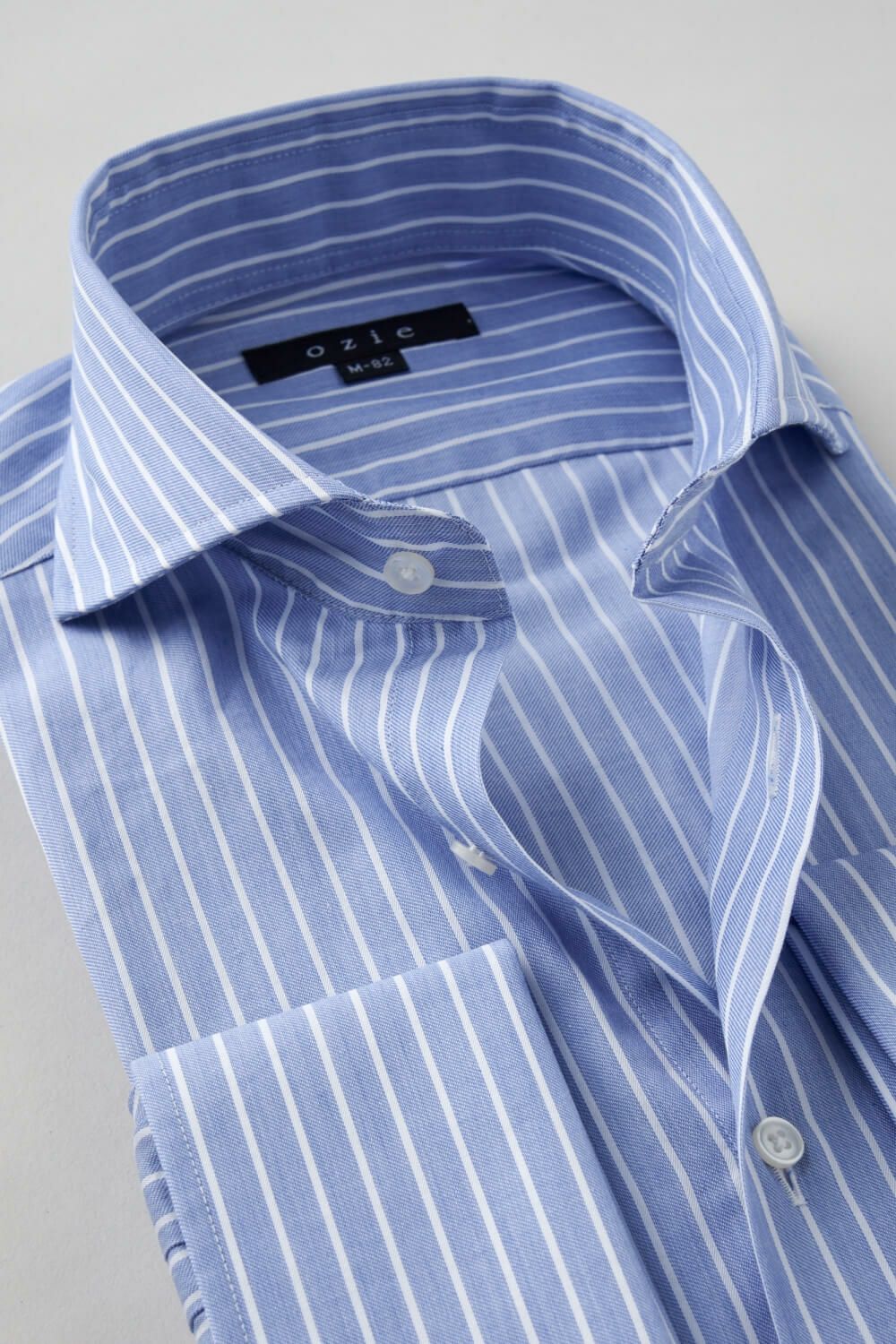 ワイシャツ 8006-C11B-BLUE-衿2