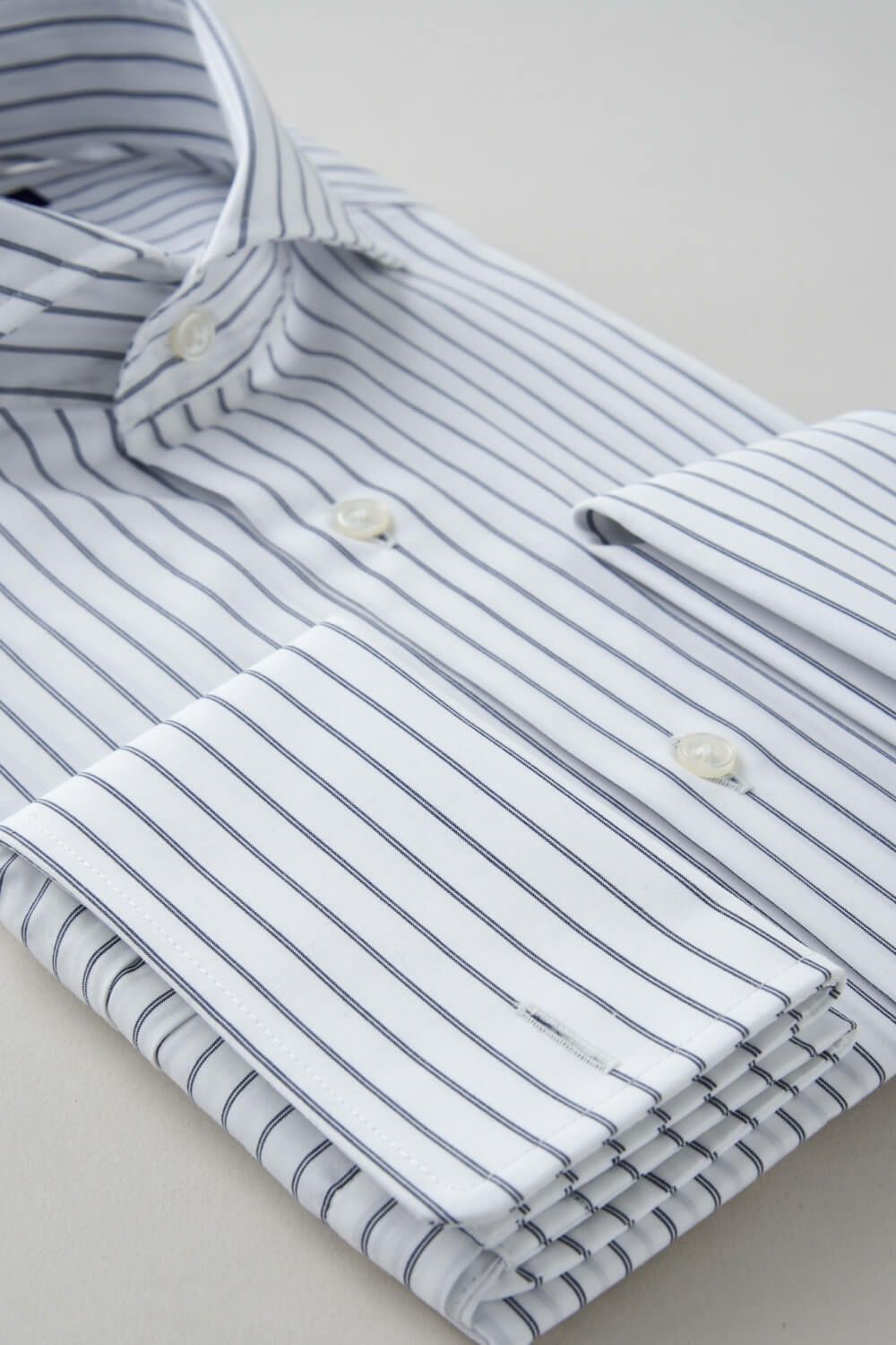 ワイシャツ 8006P-C11A-NAVY-カフス