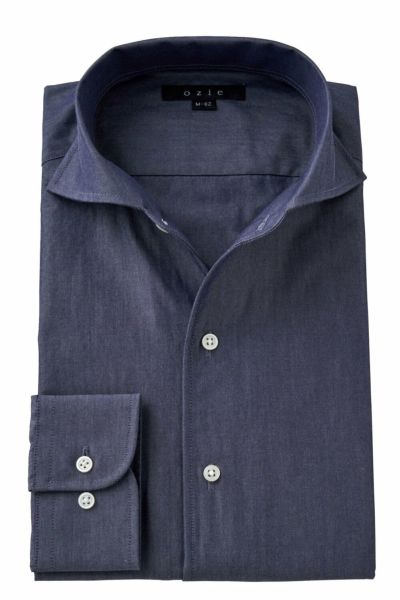 ワイシャツ 8045-C11A-NAVY