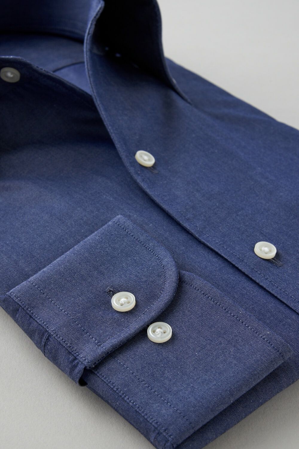 ワイシャツ 8051-C11A-NAVY-カフス