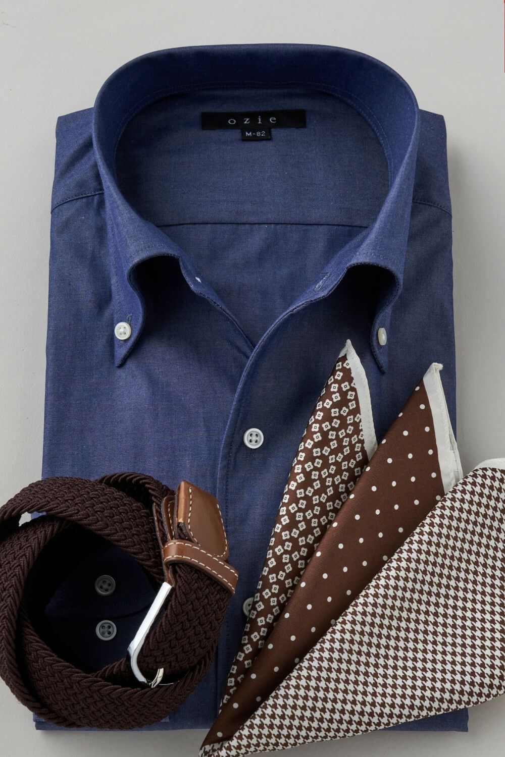 ワイシャツ 8051-C11A-NAVY-コーディネート