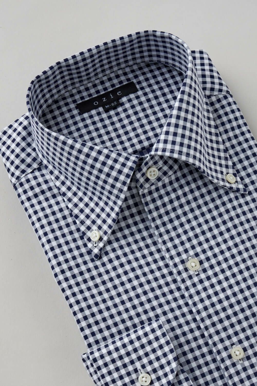 ワイシャツ 8051-C11B-NAVY-衿3