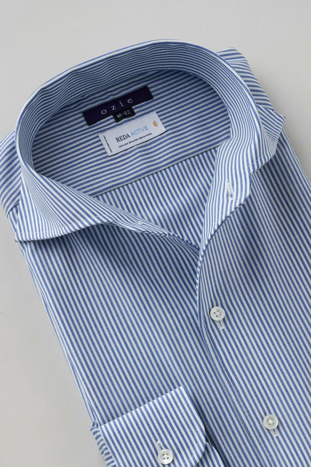 ワイシャツ 8055W-C11A-BLUE-衿1