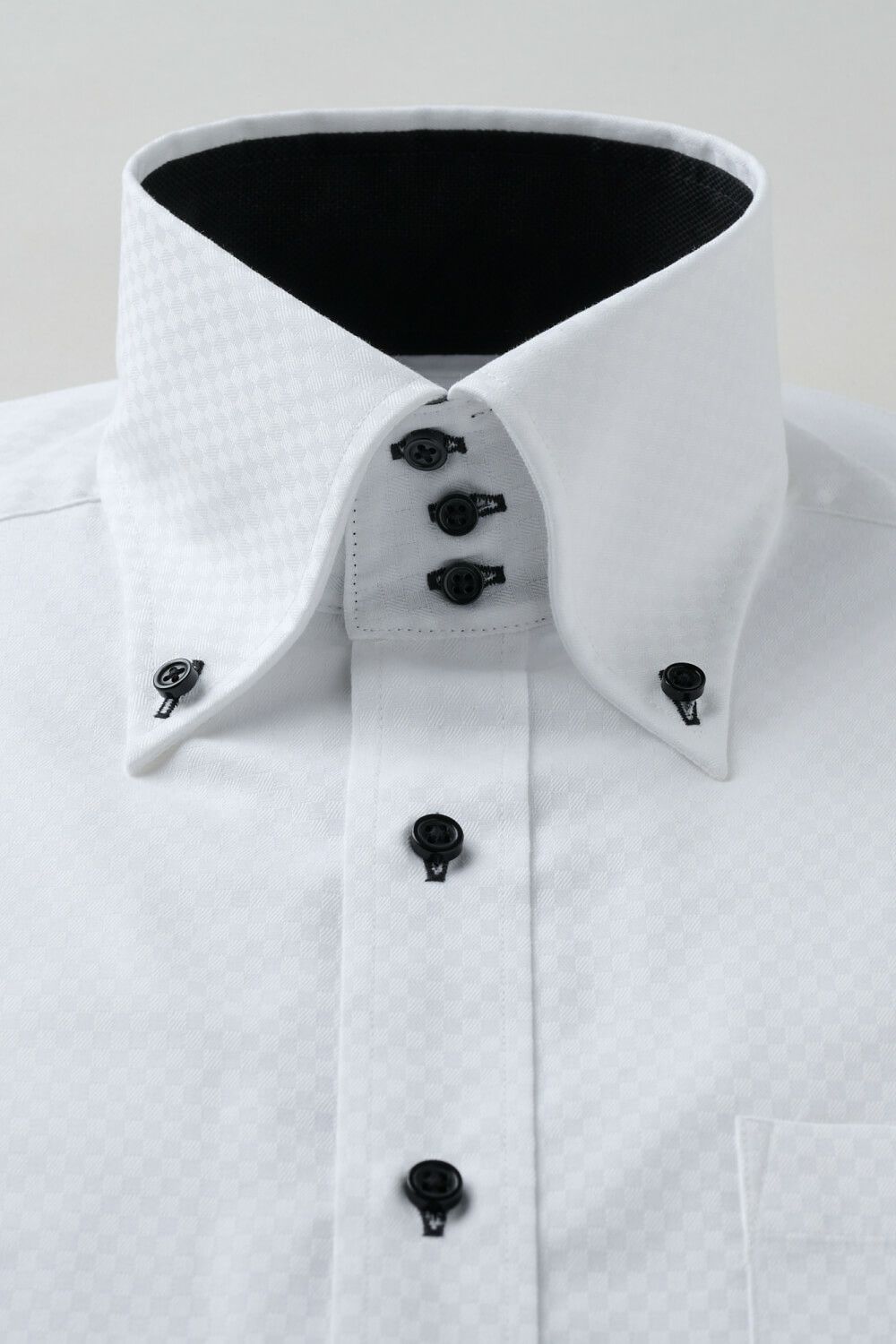 ワイシャツ 8058-C11A-WHITE-衿1