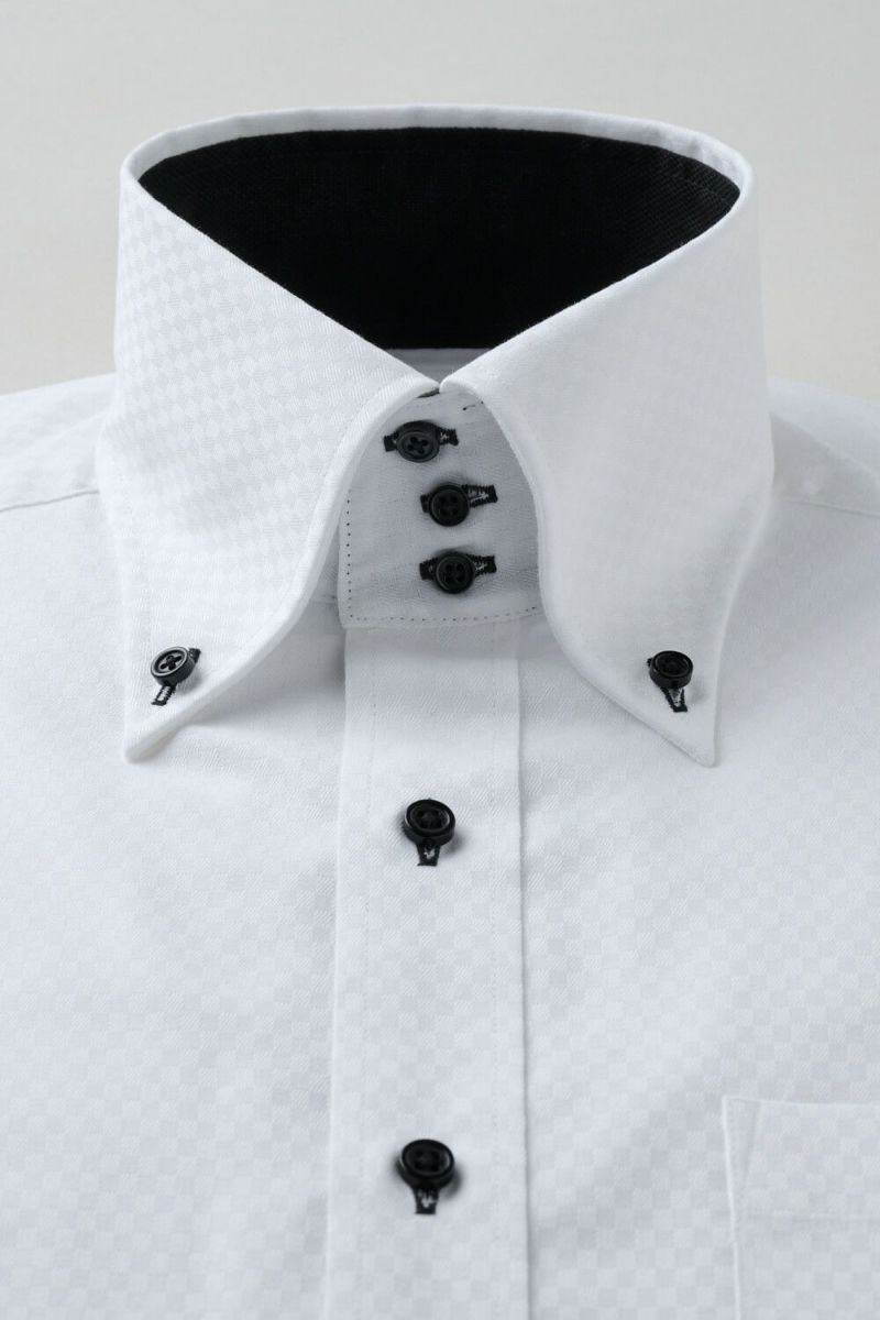 ワイシャツ 8058-C11A-WHITE-衿1